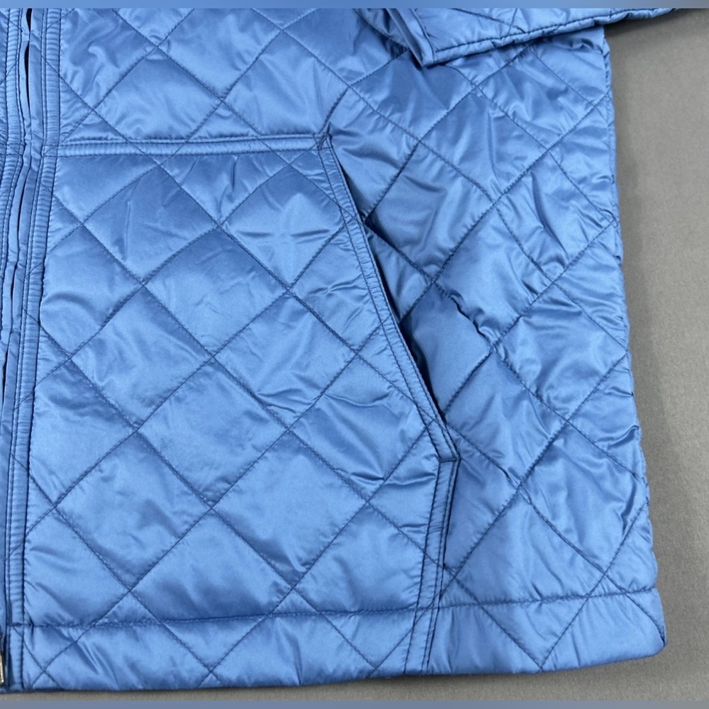 Peter Millar Jacket Hoodie Crown Essex XL Quilted Moon Blue Polyester - Picture 2 of 10